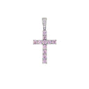 Cruz de Diamantes de Piedra Rosa