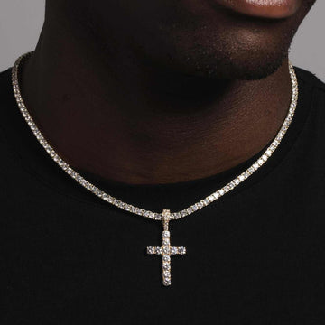 10k Solid Gold Diamond Cross - The GLD Shop