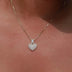 10k Solid Gold Iced Heart Pendant - The GLD Shop