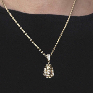 10k Solid Gold Iced Jesus Pendant - The GLD Shop