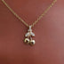 10k Solid Gold Micro Cherry Pendant - The GLD Shop