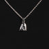 10k Solid Gold Micro Ghost Pendant in White Gold - The GLD Shop