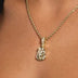 10k Solid Gold Micro Iced Jesus Pendant - The GLD Shop