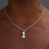10k Solid Gold Number Pendants - The GLD Shop