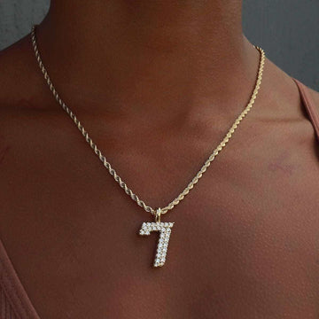 10k Solid Gold Number Pendants - The GLD Shop