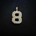10k Solid Gold Number Pendants in Yellow Gold - The GLD Shop