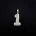 10k Solid Gold Number Pendants in Yellow Gold - The GLD Shop