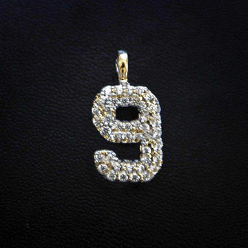 10k Solid Gold Number Pendants in Yellow Gold - The GLD Shop