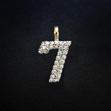 10k Solid Gold Number Pendants in Yellow Gold - The GLD Shop
