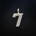 10k Solid Gold Number Pendants in Yellow Gold - The GLD Shop