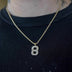 10k Solid Gold Number Pendants in Yellow Gold - The GLD Shop