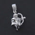10k Solid White Gold Iced Cupid - The GLD Shop