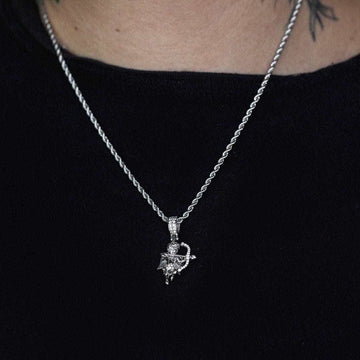 10k Solid White Gold Iced Cupid - The GLD Shop