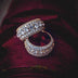 14k Solid Gold 5 Layer Diamond Band Ring - The GLD Shop