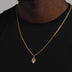 14k Solid Gold Hamsah Micro Pendant - The GLD Shop
