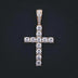 Cruz de diamante en oro amarillo