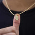 18k Vermeil Hamsah Micro Pendant - The GLD Shop