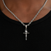 Crucifix Cross Pendant in Black