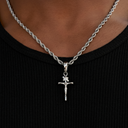 Crucifix Cross Pendant in Black