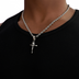 Crucifix Cross Pendant in Black