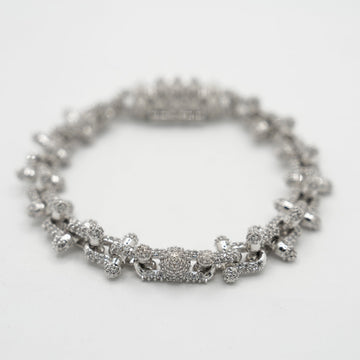 Diamond Spike Bracelet in White Gold