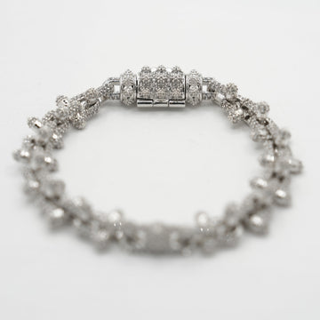 Diamond Spike Bracelet in White Gold