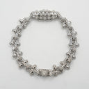Diamond Spike Bracelet in White Gold