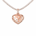 Diamond GLD Star Heart Pendant in Rose Gold