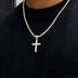 Cruz de diamante en oro amarillo