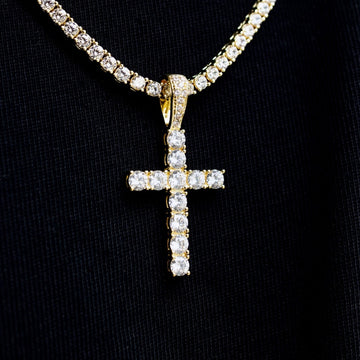 Diamond Cross in Yellow Gold