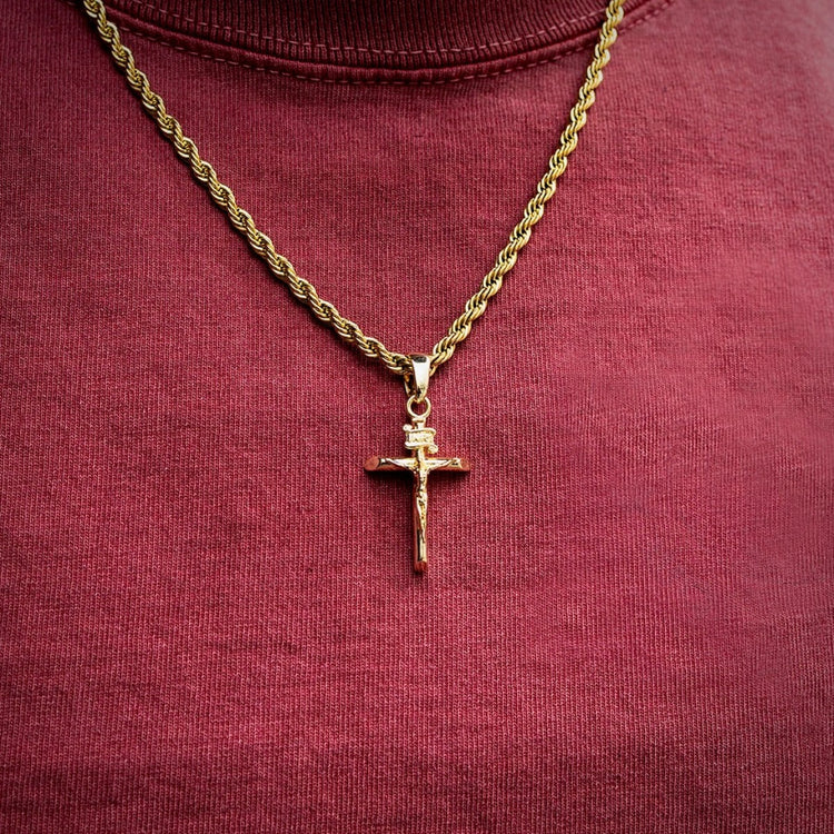 Crucifix in Yellow Gold