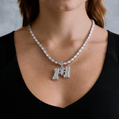 "1of1" Pendant in White Gold