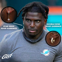 Juego de pendientes Tyreek Hill