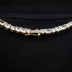 Multi Stone Lariat Chain in Yellow Gold