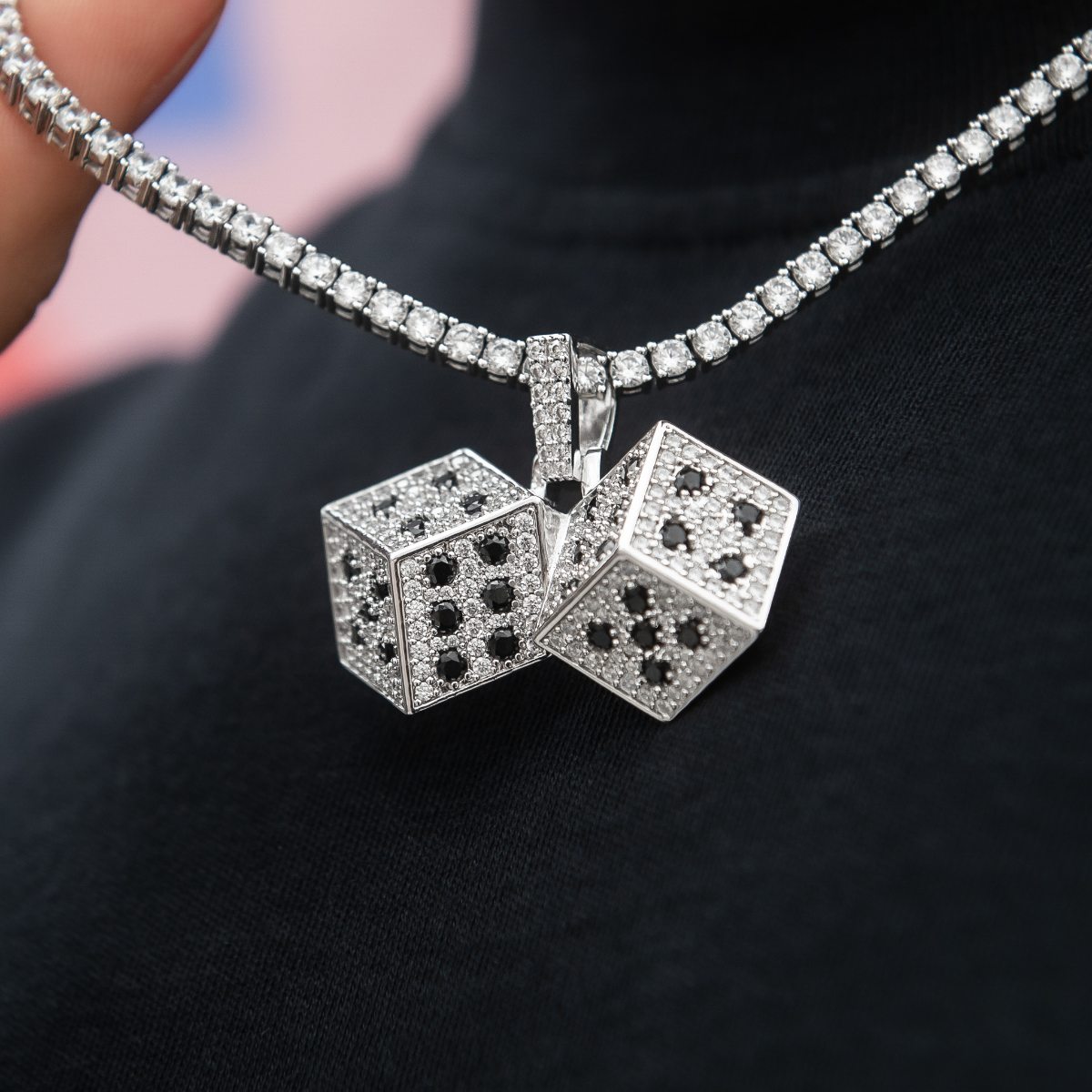 Iced Dice Pendant The GLD Shop