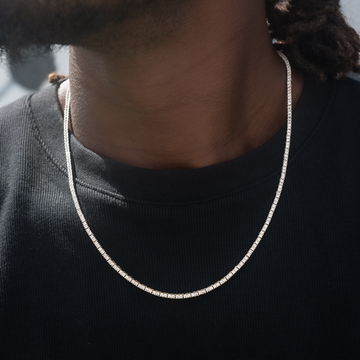 Diamond Tennis Chain + Bracelet Bundle in Yellow Gold- 2mm