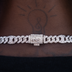 Iced Mariner Puffed Cuban Chain in White Gold