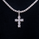 Iced Micro Round Cross