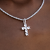Iced Micro Round Cross