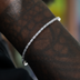 Round Cut Tennis Bracelet in White Gold- 2mm