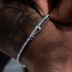 Round Cut Tennis Bracelet in White Gold- 2mm