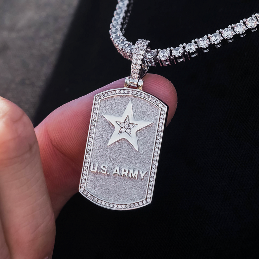 Army Dog Tag Pendant