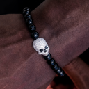 Pulsera de cuentas de calavera