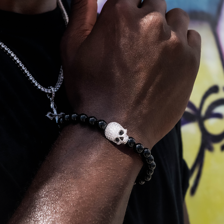 Skull Beaded Bracelet- The GLD Shop