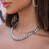 GLD GLD Signature Cuban in White Gold- 12mm