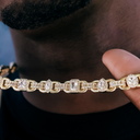 Cadena Mariner con Diamantes en Oro Amarillo