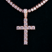 Diamond Cross in Rose Gold