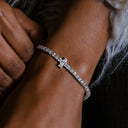 Cross Tennis Bracelet