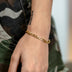 Figaro Bracelet in Yellow Gold- 4mm