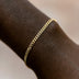 Pulsera microcubana de oro amarillo - 3 mm